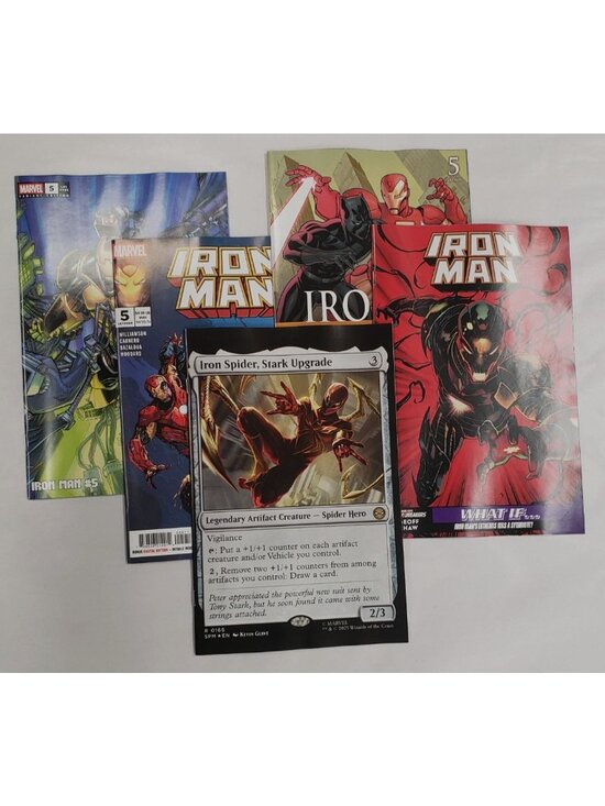 Marvel Other - Iron Man #5 Variant Set A-E Magic The Gathering Kevin Glint What If Yu VF NM